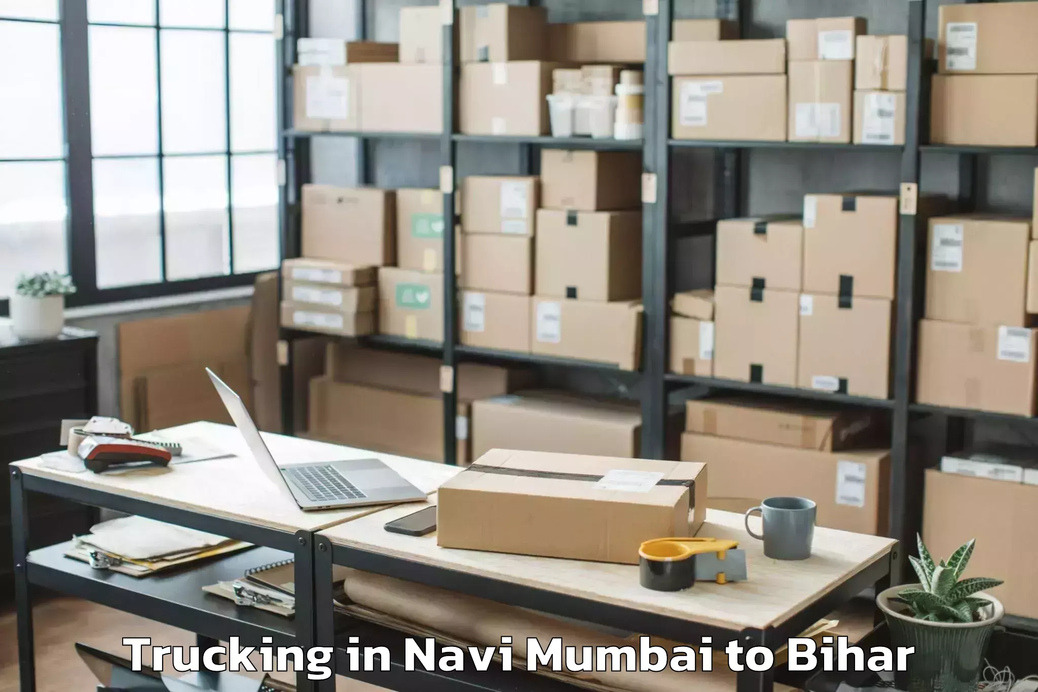 Reliable Navi Mumbai to Lakri Nabigabj Trucking